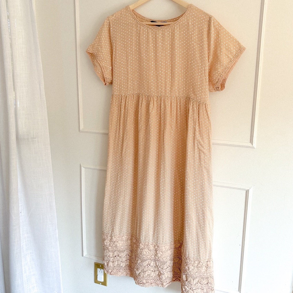 April Cornell Peach Maxi Dress